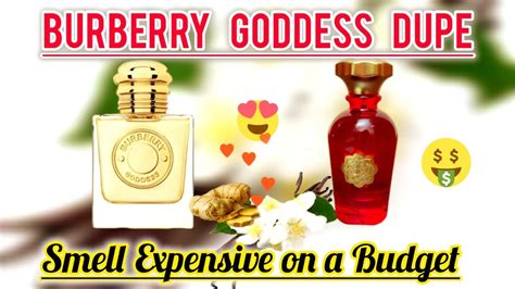 dupe for burberry goddess|burberry goddess notes.